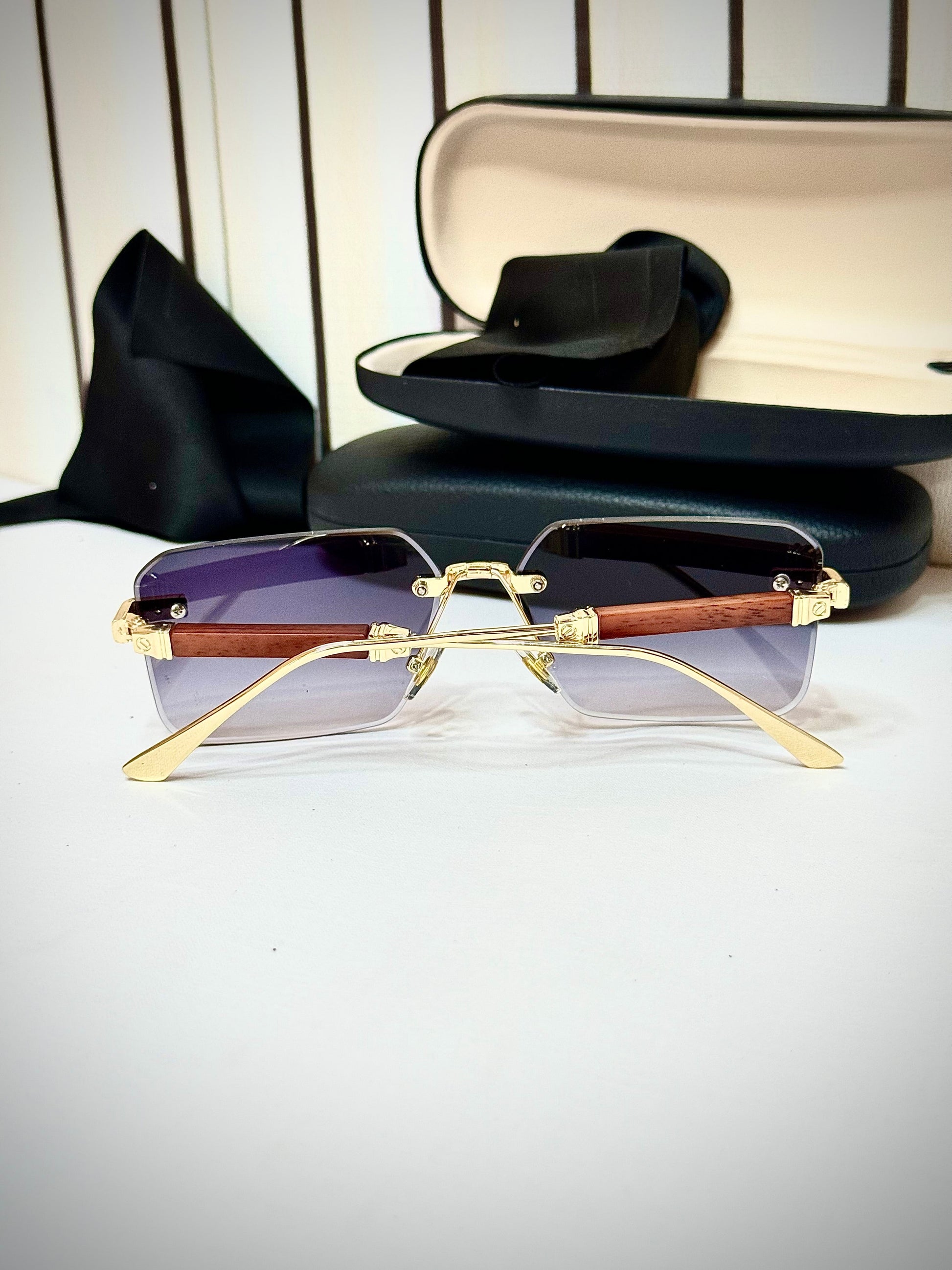 Wodline Golden Midnight Shades Sun Glasses