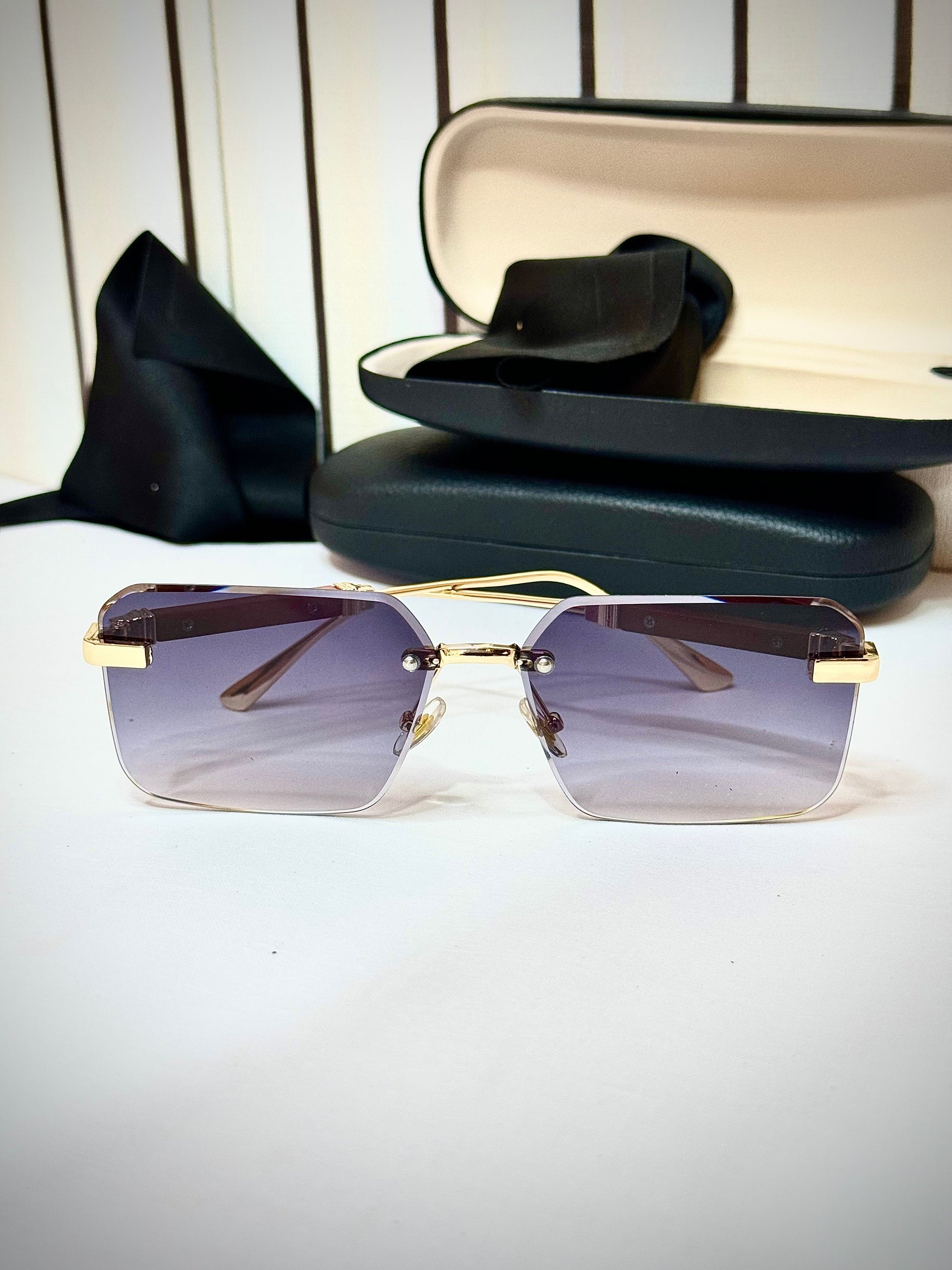 Wodline Golden Midnight Shades Sun Glasses