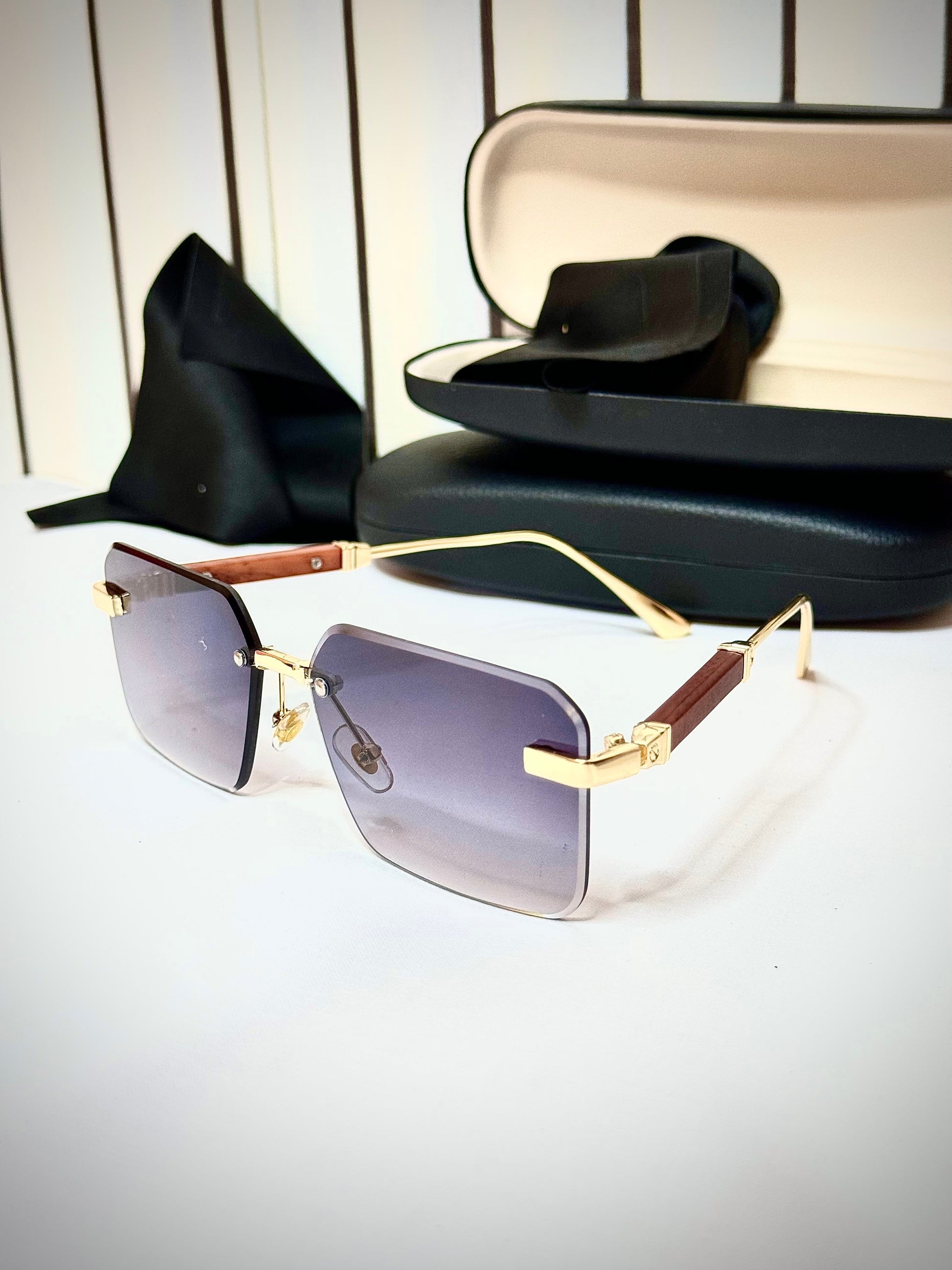 Wodline Golden Midnight Shades Sun Glasses