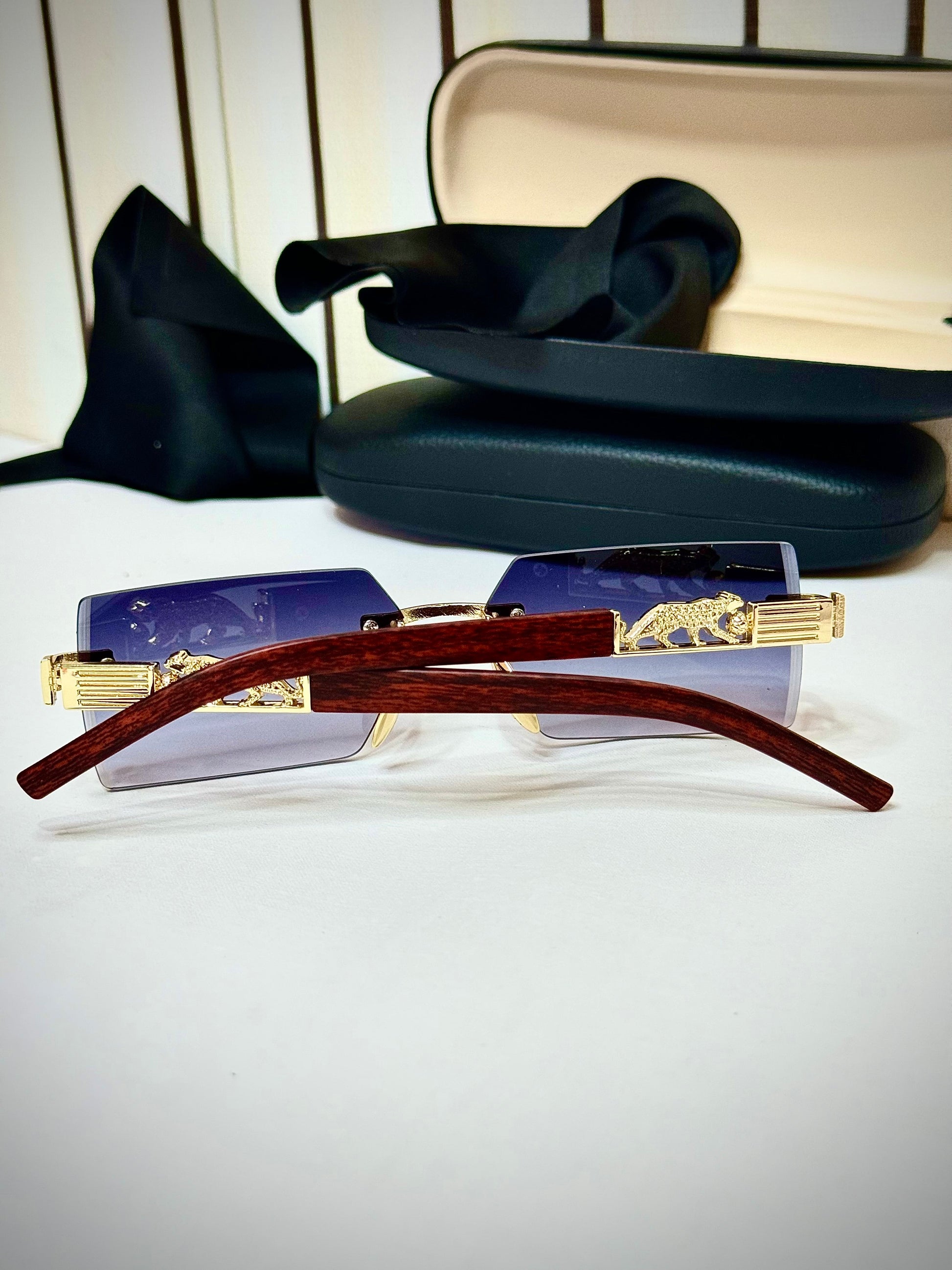 Purple Tint Faded Titan Shades, Woodline Sun Glasses