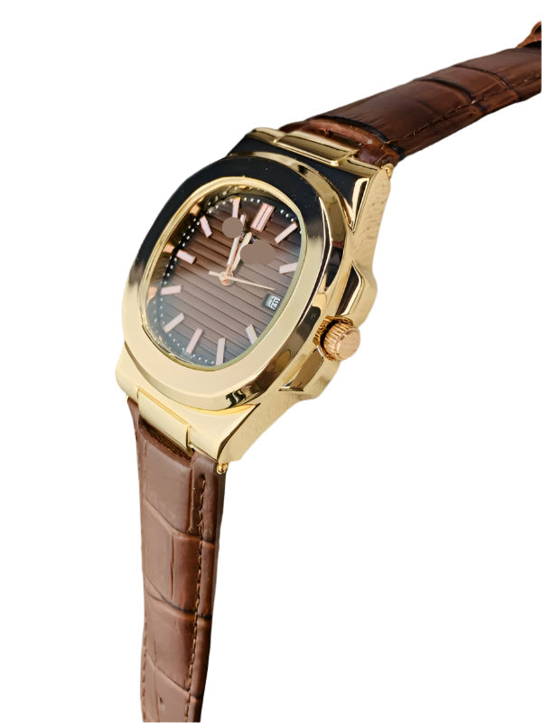 Men's luxury watch PP-Copper Brown