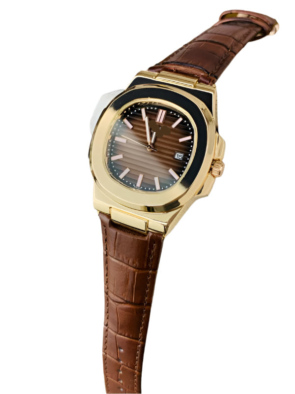 Men's luxury watch PP-Copper Brown