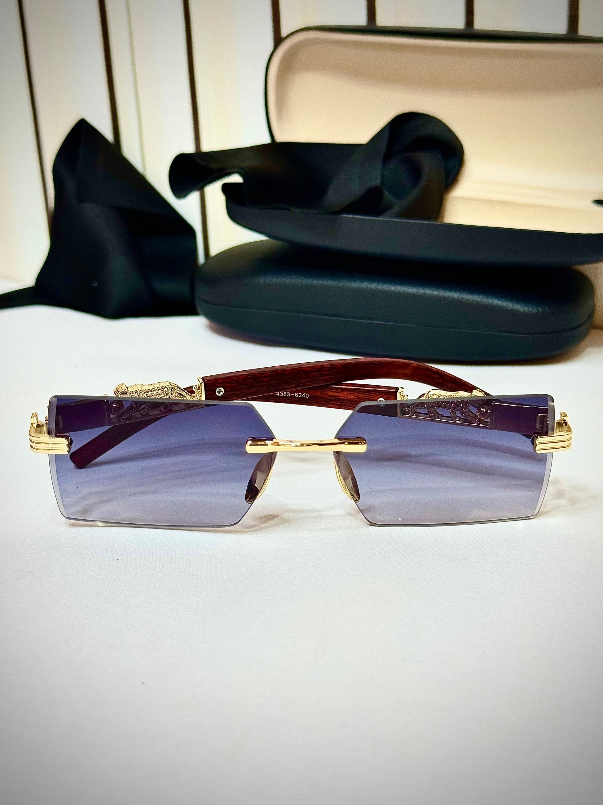 Purple Tint Faded Titan Shades, Woodline Sun Glasses